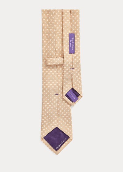 Men's Ralph Lauren Square-Print Cashmere-Silk Ties | 824573VMU